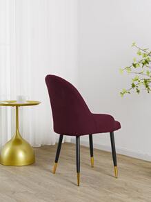 1pc Plain Stretchy Chair Slipcover - Red - View 2