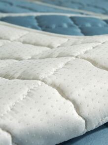 1pc Embroidery Detail Sofa Towel - Blue - View 3