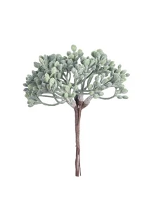 1 bó (6 đầu) Cây nhân tạo, Chữ lá cành MINI, Bó hoa tự làm, Vật liệu vòng hoa, Phụ kiện hộp kẹo, Trang trí đám cưới tại nhà, Hoa đeo tay cô dâu, Hoa cài áo, Vật liệu hoa cài đầu, Quà tặng ngày lễ tình nhân, Trang trí năm mới, Phụ kiện bánh sinh nhật Cây giả Trang trí phòng Trang trí mùa thu Trang trí sân vườn Trang trí mùa thu Đồ trang trí trung tâm - màu xanh lá - Xem 1