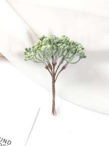 1 bó (6 đầu) Cây nhân tạo, Chữ lá cành MINI, Bó hoa tự làm, Vật liệu vòng hoa, Phụ kiện hộp kẹo, Trang trí đám cưới tại nhà, Hoa đeo tay cô dâu, Hoa cài áo, Vật liệu hoa cài đầu, Quà tặng ngày lễ tình nhân, Trang trí năm mới, Phụ kiện bánh sinh nhật Cây giả Trang trí phòng Trang trí mùa thu Trang trí sân vườn Trang trí mùa thu Đồ trang trí trung tâm - màu xanh lá - Xem 4