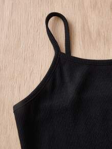 SHEIN Leap Crew 青少女格子印花襯衫&背心上衣&喇叭褲