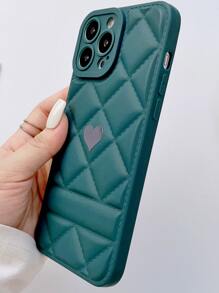 vỏ điện thoại hình trái tim - Màu xanh lá cây đậm - Xem 5