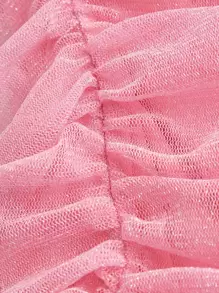 SHEIN Privé Ruched Backless Halter Bodycon Dress - Baby Pink - View 4