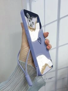 心型掛繩手機殼相容 iPhone15/15Plus/15Pro/15Promax - 彩色 - 查看 3