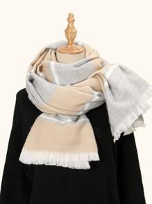 1pc Striped Scarf - Multicolor - View 1