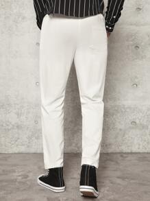 Manfinity NiteLyfe Nam Quần Bông Eo dây rút - trắng - Xem 2