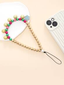 Tira de celular copo de nieve colgante - Multicolor - Ver 2