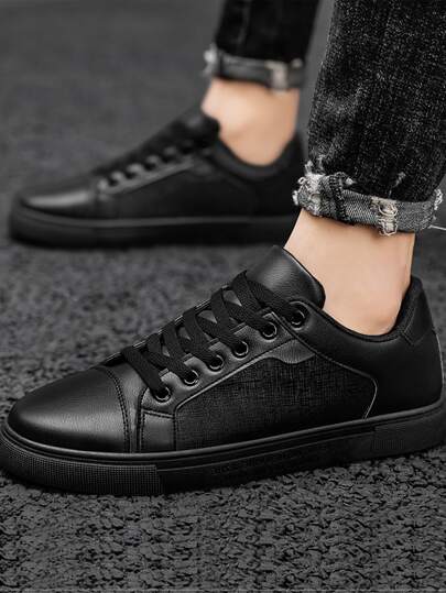 Männer Sneakers mit Band vorne, niedrigem Schaft