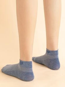 8pairs Heart Print Socks - Multicolor - View 3