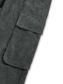 Manfinity 男士側翻蓋口袋工裝褲