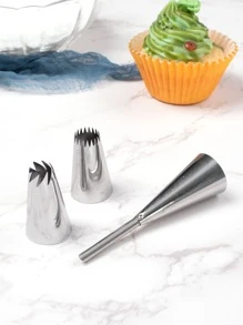 6pcs Stainless Steel Piping Nozzle Set - Silver - View 7