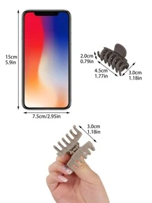 4 kẹp tóc chắc chắn dùng hàng ngày cho bé gái, kiểu tóc thường ngày, phụ kiện tóc, kẹp tóc, kẹp hàm, kẹp tóc, đồ dùng học tập, kẹp tóc mùa thu đông cho trang phục đi nghỉ của phụ nữ - Nhiều màu - Xem 3