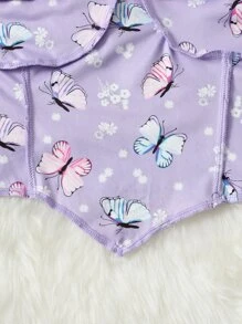 SHEIN EZwear 蝴蝶圖案手帕吊帶上衣