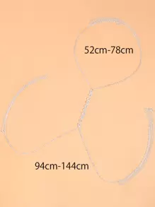 水鑽裝飾身體鏈 - 銀色 - 查看 3