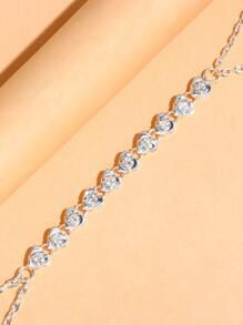 水鑽裝飾身體鏈 - 銀色 - 查看 4