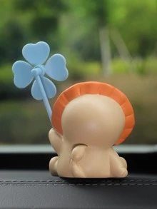 1pc Bear Design Car Ornament - Brown - View 4