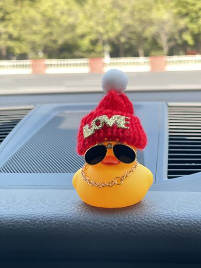 Cartoon Duck Design Car Ornament, Rubber Duck