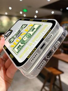 Money Print Clear Phone Case Money Phone Case - Multicolor - View 3