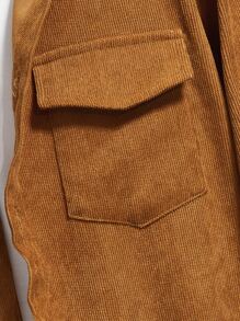 SHEIN Cậu bé Tween Túi có nắp Vải to sợi áo có mũ Áo sơ mi & Eo dây rút Quần thể thao Without Tee - Nhiều màu - Xem 5