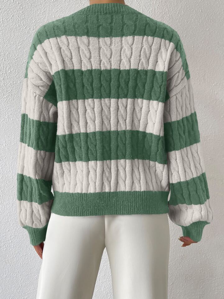 SHEIN SXY ツートーン ドロップショルダー セーター SHEIN SXY ツートーン ドロップショルダー セーター