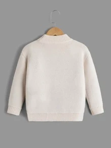 Toddler Boys Bear Pattern Jumper - Apricot - View 2