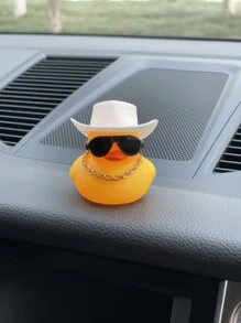 Phim Hoạt Hình Vịt Thiết Kế Xe Trang Trí Vịt Cao Su - Màu vàng - Xem 1