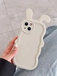 Funda para móvil con oreja de conejo - Beis - Ver 1