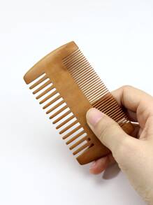 Hombres 1 pieza Peine de barba - Marrón - Ver 2