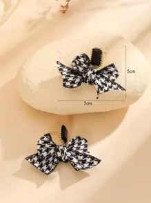 أقراط معلقة مكرمة بشريط فراشة ذات طباعة هاوند تووث، هدايا لعيد الحب، للأم، عيد الأم