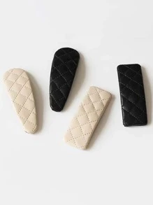 4 chiếc kẹp chi tiết chần bông thông thường - Nhiều màu - Xem 2