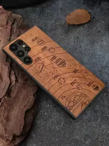 Planet Pattern Phone Case - Brown - View 1