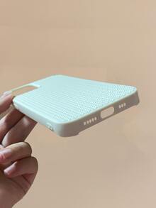 Funda de móvil unicolor con textura - Blanco - Ver 6