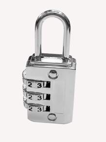 Zinc Alloy Password Lock - Silver - View 3
