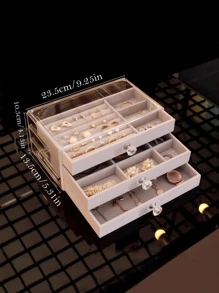 1入組多格首飾收納盒 - 灰色 - 查看 3