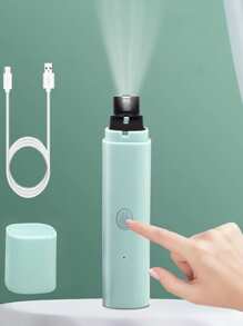 1pc Electric Rechargeable Pet Nail Grinder With LED Light - Blue - View 2