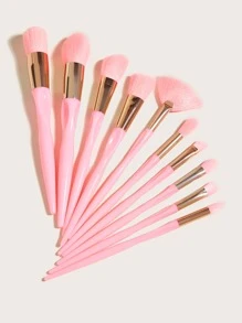 10 piezas Juego de brochas de maquillaje, Juego de brochas, Kit de brochas de maquillaje, Juego de brochas de maquillaje, Juego de maquillaje completo, Juego de brochas de maquillaje, Kit de maquillaje completo, Juego de brochas, Juego de brochas de maquillaje, Juego de regalo de maquillaje - Rosa - Ver 2