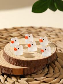 6pcs Duck Shaped Glow In The Dark Decoration Craft - Multicolor - View 4