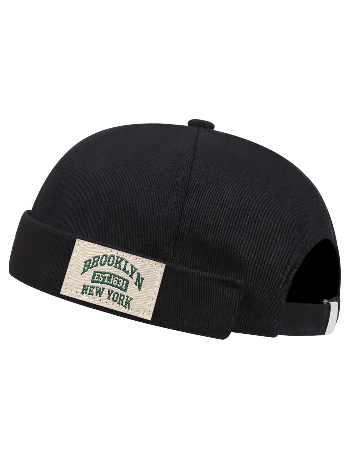Men Letter Embroidered Patched Docker Hat For Daily Life