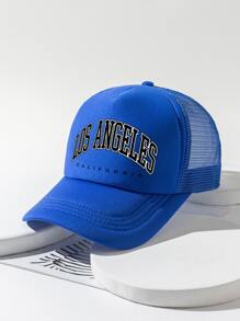 Mũ lưỡi trai hình chữ cái dành cho nam giới - Xanh đậm - Xem 2