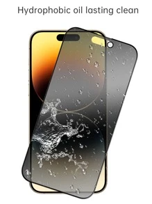 Miếng Phim Cường Lực Bảo Vệ Màn Hình Điện Thoại, Miếng Dán Bảo Vệ Màn Hình Riêng Tương Thích Với iPhone15/15Plus/15Pro/15Promax - màu đen - Xem 3