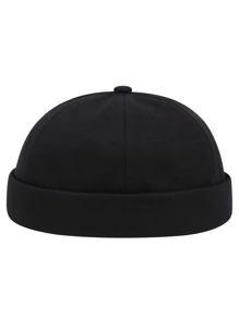 Men Letter Embroidered Patched Docker Hat For Daily Life