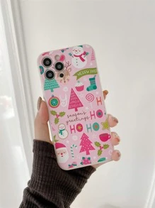 Funda para móvil Navidad con estampado de dibujos animados - Multicolor - Ver 1