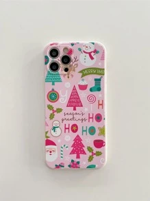 Funda para móvil Navidad con estampado de dibujos animados - Multicolor - Ver 2