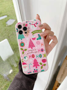 Funda para móvil Navidad con estampado de dibujos animados - Multicolor - Ver 3
