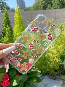 Christmas Candy Cane Print Phone Case Compatible With IPhone 11,Compatible With IPhone 13,Compatible With IPhone 14 Pro Max - Multicolor - View 3