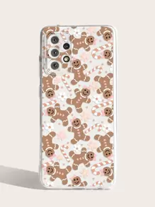 Christmas Cartoon Graphic Clear Phone Case - Multicolor - View 2