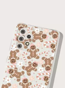 Christmas Cartoon Graphic Clear Phone Case - Multicolor - View 4