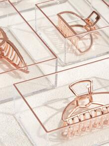 SHEIN Basic living 1 cái Khay chia ngăn kéo bàn có thể xếp chồng lên nhau cho phòng tắm/bàn trang điểm/bếp/trang trí văn phòng Trang trí mùa thu Trang trí lễ hội Trang trí phòng Trang trí nhà Trang trí mùa thu Trang trí phòng ngủ Quà tặng Giáng sinh cho ngày lễ - Trong sáng - Xem 7