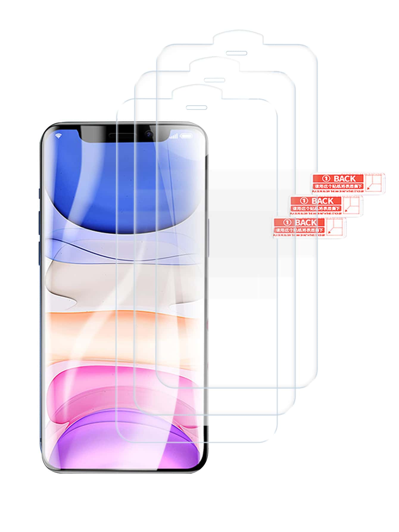 3-Pack Hydrogel Full Coverage Soft Screen Protector Tương thích với iPhone