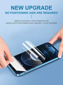 3-Pack Hydrogel Full Coverage Soft Screen Protector Tương thích với iPhone - Trong sáng - Xem 7